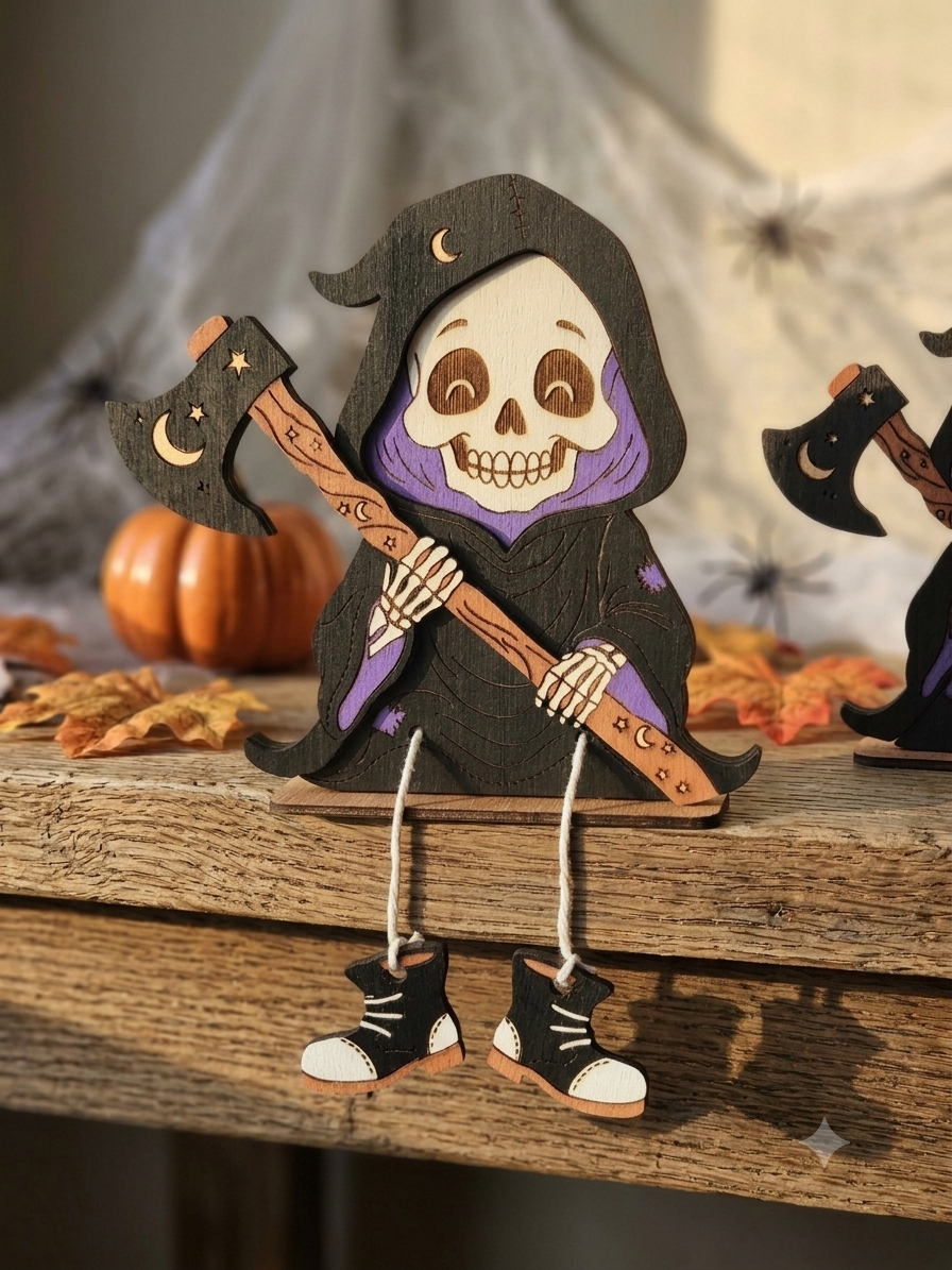Personnage Halloween " Faucheuse " La Fabrique De Ludo