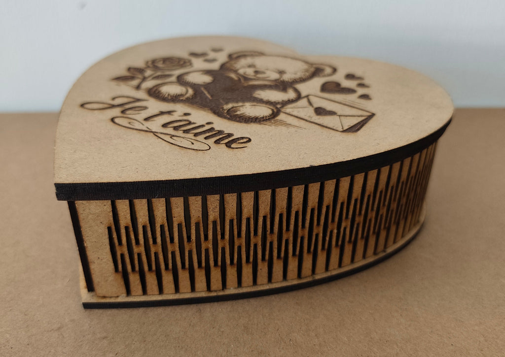 Boîte coeur " Nounours" La Fabrique De Ludo