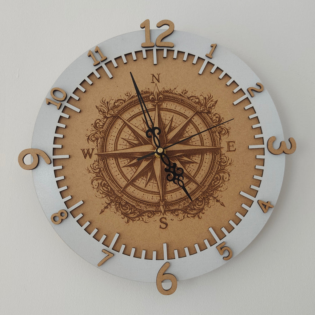 Horloge " Rose des vents " La Fabrique De Ludo