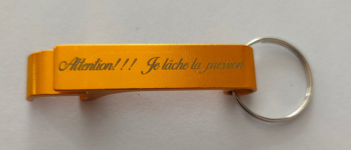Porte clé décapsuleur à personnaliser La Fabrique De Ludo